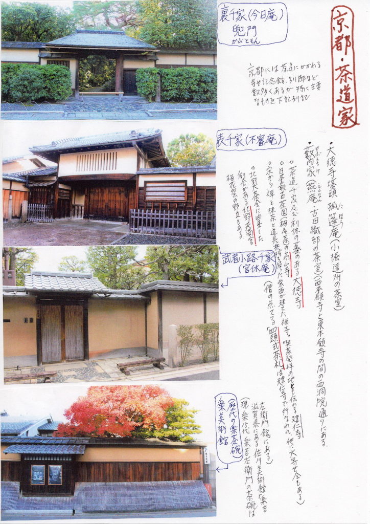 京都茶道家の資料