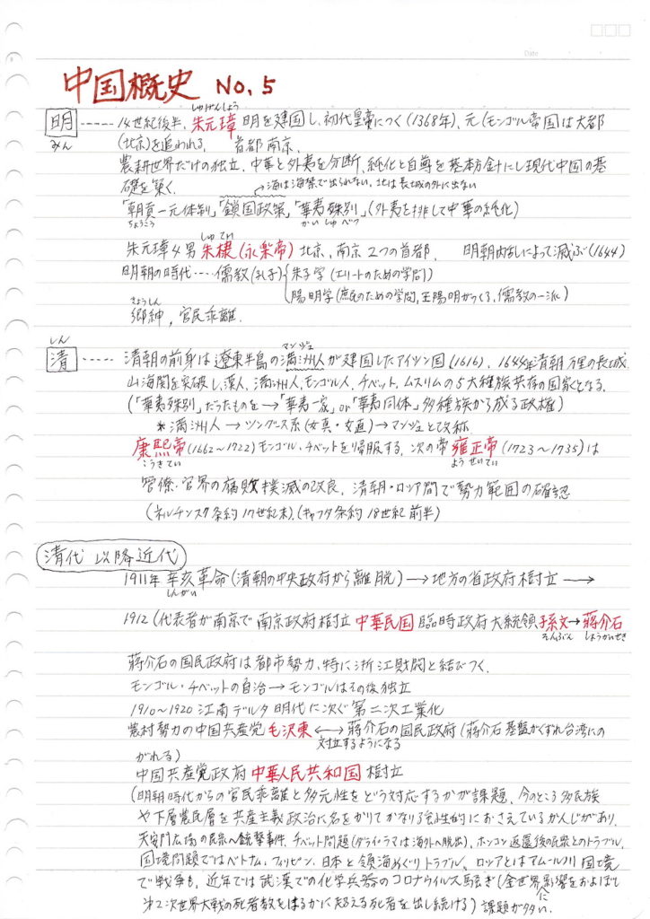 中国概史の資料5